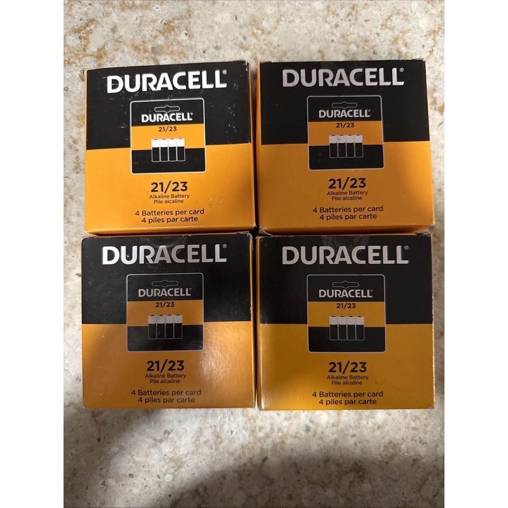 Duracell MN21B4 21/23 Alkaline 12 Volt Batteries 4 Boxes 88 Total